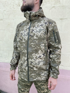Військова тактична куртка Софт Шелл Хакі Піксель 48 (M) - зображення 1