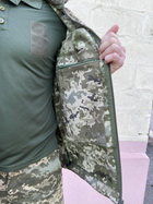 Військова тактична куртка Софт Шелл Хакі Піксель 56 (3XL) - зображення 4