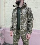 Військова тактична куртка Софт Шелл Хакі Піксель 56 (3XL) - зображення 7