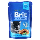 Вологий корм для кошенят Brit Premium Cat pouch Chicken Chunks for Kitten 85 г