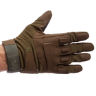 Військові рукавички тактичні спорт полювання із закритими пальцями (473156-Prob) L Оливкові - зображення 3