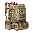 Многофункциональный тактический рюкзак с дополнительными органайзерами, для военных, цвета мультикам, TTM-07 A_2 №1 - изображение 1