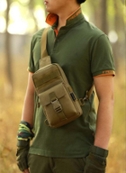 Армейская тактическая сумка рюкзак Защитник 175 хаки - изображение 8
