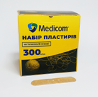 Набір медичних пластирів MEDICOM®, 300 пластирів на тканинній основі 19*72 мм - зображення 1