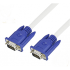 Кабель VGA 3+4 3m, male to male (тато-тато), 1 ферит, біло-синій, пакет Q100