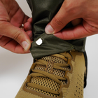 Тактичні військові гамаші від дощу, армійські гетри - дощовики для ніг, гамаші олива - зображення 5
