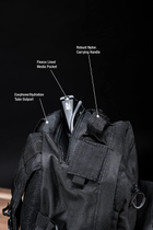Военный тактический рюкзак от Smith & Wesson M&P Duty Series 24 л с защитой от атмосферных воздействий конструкцией из баллистической ткани и MOLLE для тактических военных задач охоты путешествий и спорта Черный - зображення 5