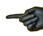 Нітрилові рукавички Medicom SafeTouch® Black (5 г) без пудри текстуровані розмір L 100 шт. Чорні - зображення 2