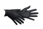Нитриловые перчатки Medicom SafeTouch® Advanced Black без пудры текстурированные размер XS 100 шт. Черные (3.3 г) - изображение 3