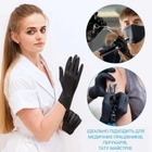 Нітрилові рукавички Medicom SafeTouch Advanced Black без пудри текстуровані розмір M 100 шт. Чорні (3.3 г) - зображення 5