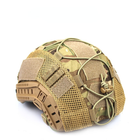 Чехол-кавер на шлем DEDOMON вырез для крепления ПНВ Мультикам 33*24.5cm Камуфляж (sv1476) - изображение 6