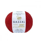 Пряжа Gazzal Baby Wool XL 811 Красный