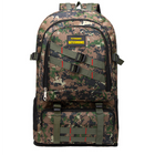 Мужской рюкзак тактический Slings PUBG Battlegrounds два режима 50/80л, универсальный, водоотталкивающий Brown Pixel + Фитнес браслет Smart 6 Black - зображення 4