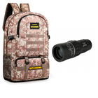 Комплект Мужской рюкзак тактический Slings PUBG Battlegrounds два режима 50/80л, универсальный, водоотталкивающий Pixel Brown + Монокуляр 16x52 - изображение 9