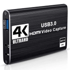 Внешняя карта видеозахвата для записи, стриминга и оцифровки видео на 2 монитора Addap VCC-04 | USB 3,0, HDMI Loop out, 4K - изображение 1