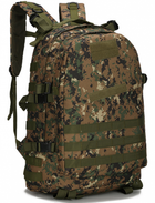 Рюкзак тактический штурмовой MHZ Molle Assault B01 40 л, зеленый пиксель - изображение 1