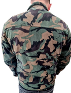 Військова чоловіча флісова кофта, толстовка, захисна фліска тактична хакі Reis XL - зображення 2