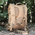 Рюкзак Тактический Доминатор с резинками Песочный Универсальный BPry1 351 - изображение 6