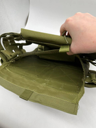 Плитоноска полешена моллі жилет тактичний військовий полегшений MOLLE олива зелена - зображення 4