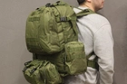 Тактический Военный рюкзак с подсумками на 50 л Олива с системой MOLLE Ranger Tactical 50L Olive Армейский Штурмовой - изображение 6