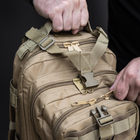 Тактический рюкзак 30 л Койот с системой MOLLE Военный рюкзак на 30 литров DOMINATOR Армейский Штурмовой Рюкзак Водоотталкивающий - изображение 6
