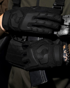 Тактические перчатки с пальцами BEZET Protective L черный - изображение 8