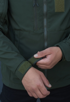 Куртка тактична на блискавці з капюшоном soft shell M garpun khaki - зображення 9