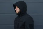 Куртка тактическая на молнии с капюшоном soft shell XS garpun black - изображение 9