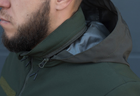 Куртка тактическая на молнии с капюшоном soft shell XS garpun khaki - изображение 10