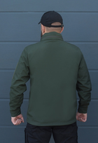 Куртка тактическая на молнии с капюшоном soft shell XXL garpun khaki - изображение 5