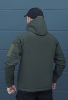 Куртка тактическая на молнии с капюшоном soft shell S oborona khaki - изображение 6
