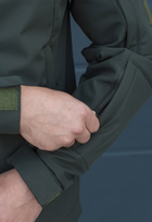 Куртка тактическая на молнии с капюшоном soft shell XXL oborona khaki - изображение 7