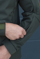 Куртка тактическая на молнии с капюшоном soft shell XS oborona khaki - изображение 7