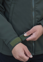 Куртка тактическая на молнии с капюшоном soft shell XS oborona khaki - изображение 9