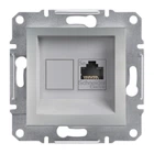 Розетка комп. RJ45 кат. 5e 125 МГц неэкранированная Asfora алюминий EPH4300161 Schneider Electric
