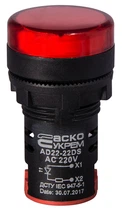 Лампа сигнальная 22мм красный LED 220V АC [A0140030038] AD22-22DS АСКО