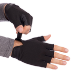 Перчатки тактические с открытыми пальцами Zelart 4379 размер L Black - изображение 1