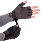 Тактичні рукавички з відкритими пальцями Zelart 8808 розмір L Black - зображення 4