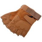 Тактичні рукавички з відкритими пальцями Zelart 8811 розмір M Khaki - зображення 6