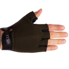 Перчатки тактические с открытыми пальцами Zelart 4379 размер XL Olive - изображение 4