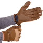 Перчатки тактические с закрытыми пальцами Zelart 8795 размер XL Khaki - изображение 5