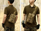 Армійська тактична сумка через плече Захисник 118 хакі - зображення 5