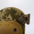 Універсальні військові налокітники тактичні для армії ЗСУ, захисні ударостійкі швидкознімні налокітники Кіборг койот - зображення 7