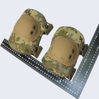 Комплект тактичних штурмових швидкознімних налокітників та наколінників UMA Equipment М16 піксель - зображення 5