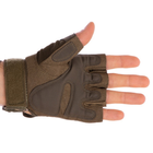 Тактичні рукавички з відкритими пальцями та посиленим протектором OAKLEY BC-4624 M-XXL оливкові - зображення 4