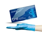 Рукавички одноразові ТПЕ, L, 200 штук, блакитні, MediOk - зображення 1