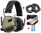 Військові активні навушники Earmor М31 для захисту слуху (Оливковий) - зображення 6