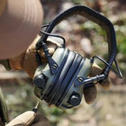 Військові активні навушники Earmor М31 для захисту слуху (Оливковий) - зображення 8