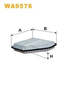 Фільтр повітряний WA9576/AP142/10 (вир-во WIX-FILTERS) WIX Filters (WA9576)