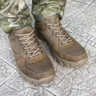 Кросівки чоловічі тактичні літні з сіткою ЗСУ 6616 45 р 29,5 см койот - зображення 5